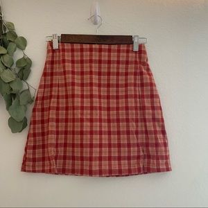 Brandy Melville plaid skirt
